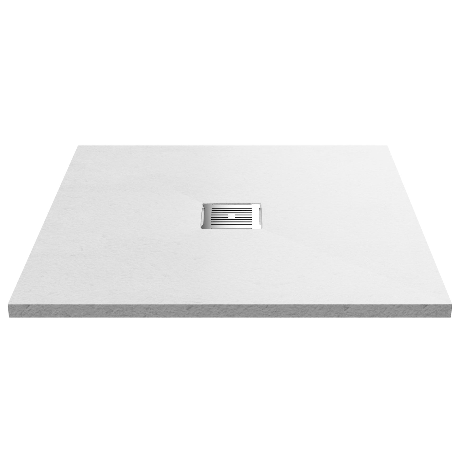Nui Slim Square Trays Square Shower Tray 900 X 900mm Contemporary White Slate Acrylic Capped ABS Caco3 And Pu - JJ Building Materials