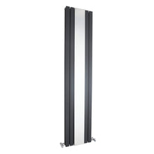 Nui Sloane Double Panel Designer Radiator Contemporary Anthracite Steel 1800x381x81mm - JJ Building Materials