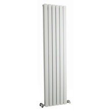 Nui Sloane Double Panel Designer Radiator Contemporary White Steel 1500x354x72mm - JJ Building Materials