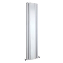 Nui Sloane Double Panel Designer Radiator Contemporary White Steel 1800x381x81mm - JJ Building Materials