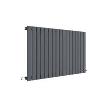 Nui Sloane Horizontal Single Panel Radiator 600 X 992 Contemporary Anthracite Steel 600x992x53mm - JJ Building Materials