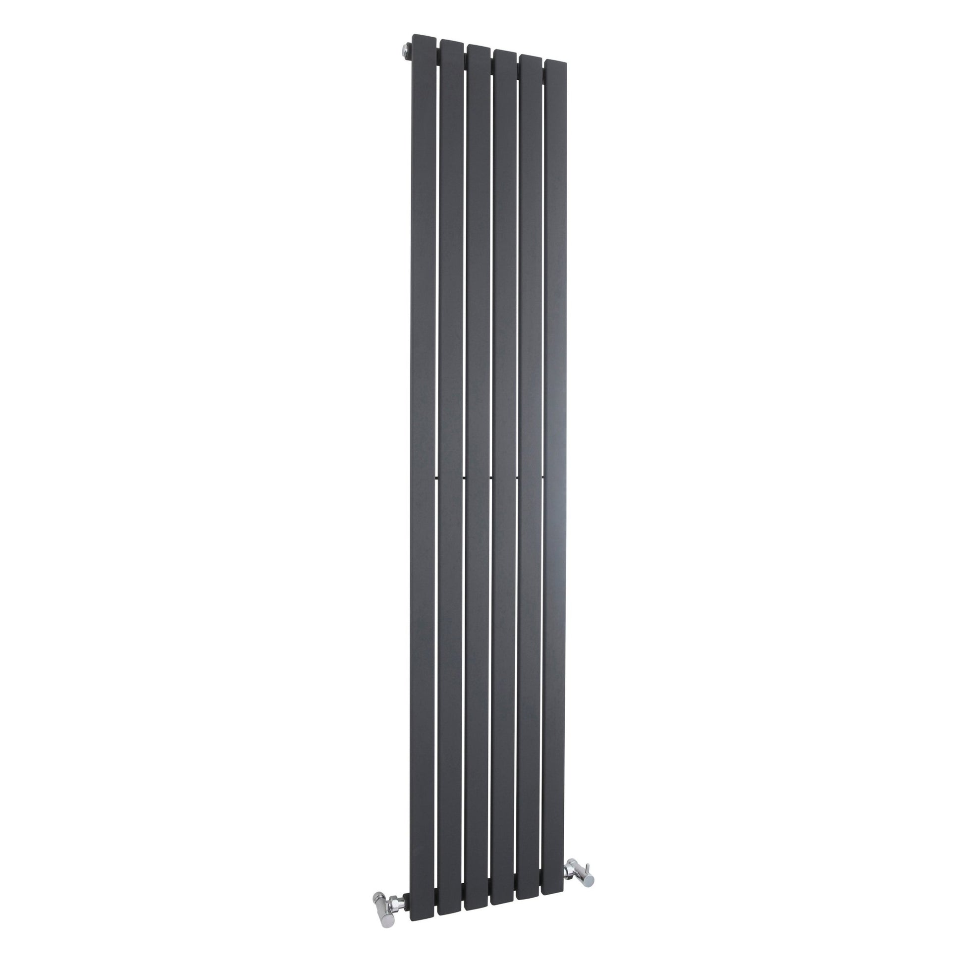 Nui Sloane Single Panel Designer Radiator Contemporary Anthracite Steel 1800x354x57mm - JJ Building Materials