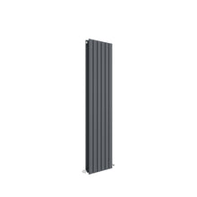 Nui Sloane Vertical Double Panel 1500 X 354 Contemporary Anthracite Steel 1500x354x79mm - JJ Building Materials