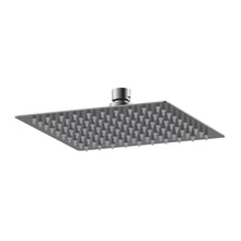 Nui Square Fixed Head 200mm Contemporary Brushed Pewter Stainless Steel 50x200x200mm - JJ Building Materials