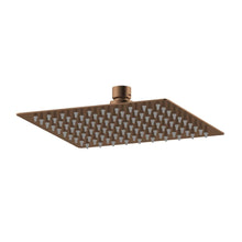 Nui Square Fixed Head 200mm Diameter Contemporary Brushed Bronze Stainless Steel 50x200x200mm - JJ Building Materials