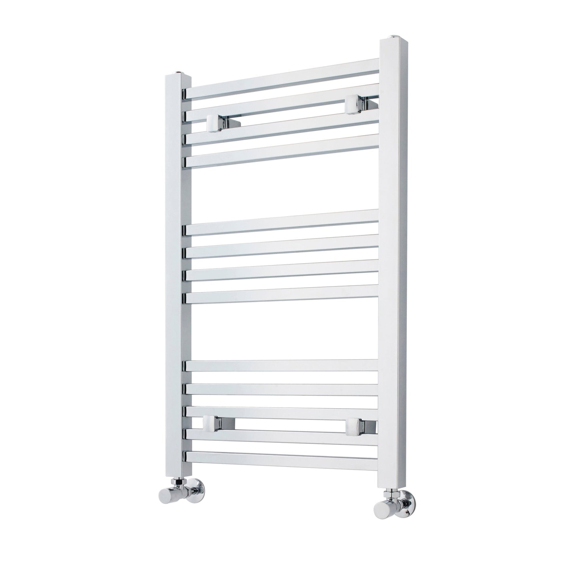 Nui Square Ladder Rail Contemporary Chrome Steel 800x500x40mm - JJ Building Materials