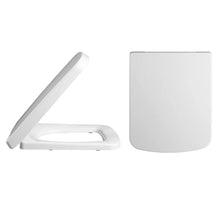 Nui Square Soft Close Seat Contemporary White Polypropylene,stainless Steel Nylon 52x355x430mm - JJ Building Materials