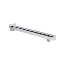 Nui Square Wall Mounted Shower Arm Contemporary Chrome Brass 51x51x350mm - JJ Building Materials