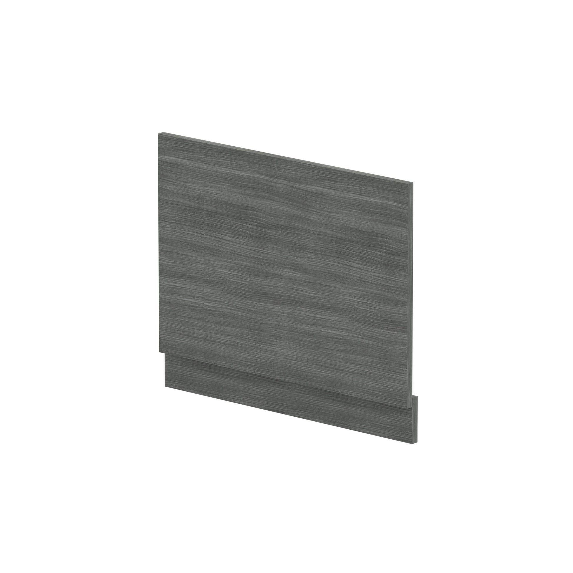Nui Straight End Panel & Plinth (700mm) Contemporary Anthracite Woodgrain MFC Textured Woodgrain 560x680x36mm - JJ Building Materials