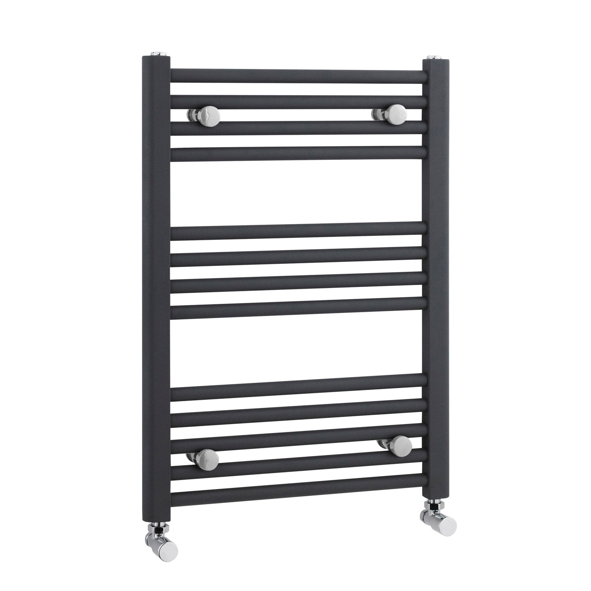 Nui Straight Ladder Rail Contemporary Anthracite Steel 700x500x30mm - JJ Building Materials