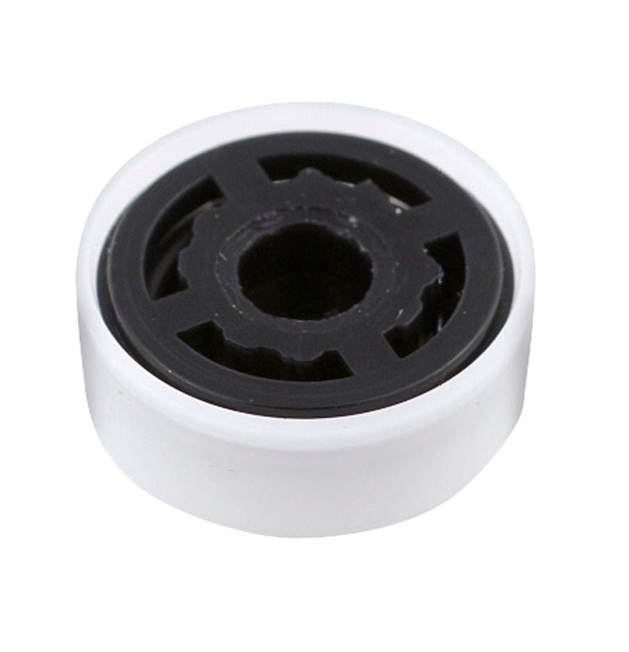 Nui Tap Extras Flow Regulator Contemporary Matt White ABS 5x15x15mm - JJ Building Materials