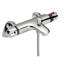 Nui Thermostatic Bath Shower Mixer Contemporary Chrome Brass,brass ABS 40x288x195mm - JJ Building Materials