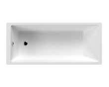 Nui Thin Edge Single Ended Bath 1700 X 750mm Contemporary White Acrylic - JJ Building Materials