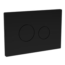 Nui Toilet Accessories Matt Black Round Plate For Pneumatic Dual Flush Contemporary ABS 70x70x99mm - JJ Building Materials