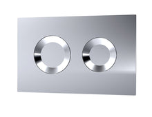 Nui Toilet Accessories Round Dual Flush Push Button Contemporary Chrome Stainless Steel - JJ Building Materials