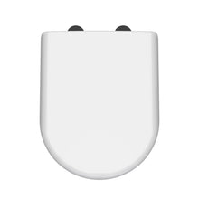 Nui Toilet Seats D Shaped Soft Close Toilet Seat Contemporary Gloss White Urea 70x364x446mm - NTS004B - JJ Building Materials