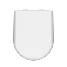 Nui Toilet Seats D Shaped Soft Close Toilet Seat Contemporary Gloss White Urea 70x364x446mm - NTS004W - JJ Building Materials