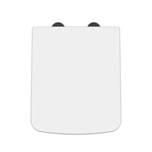 Nui Toilet Seats Square Soft Close Seat Contemporary Gloss White Urea 70x358x435mm - NCH198B - JJ Building Materials