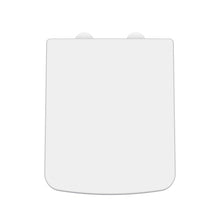 Nui Toilet Seats Square Soft Close Seat Contemporary Gloss White Urea 70x358x435mm - NCH198W - JJ Building Materials