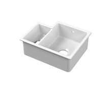 Nui Undermount Sink Central Waste 1.5 Bowl 549x441x195 Rh Traditional White Fireclay 195x549x441mm - JJ Building Materials