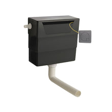 Nui Universal Access Cistern & Gun Metal Square Flush Plate Contemporary Brushed Pewter Polyethylene 296x340x142mm - JJ Building Materials
