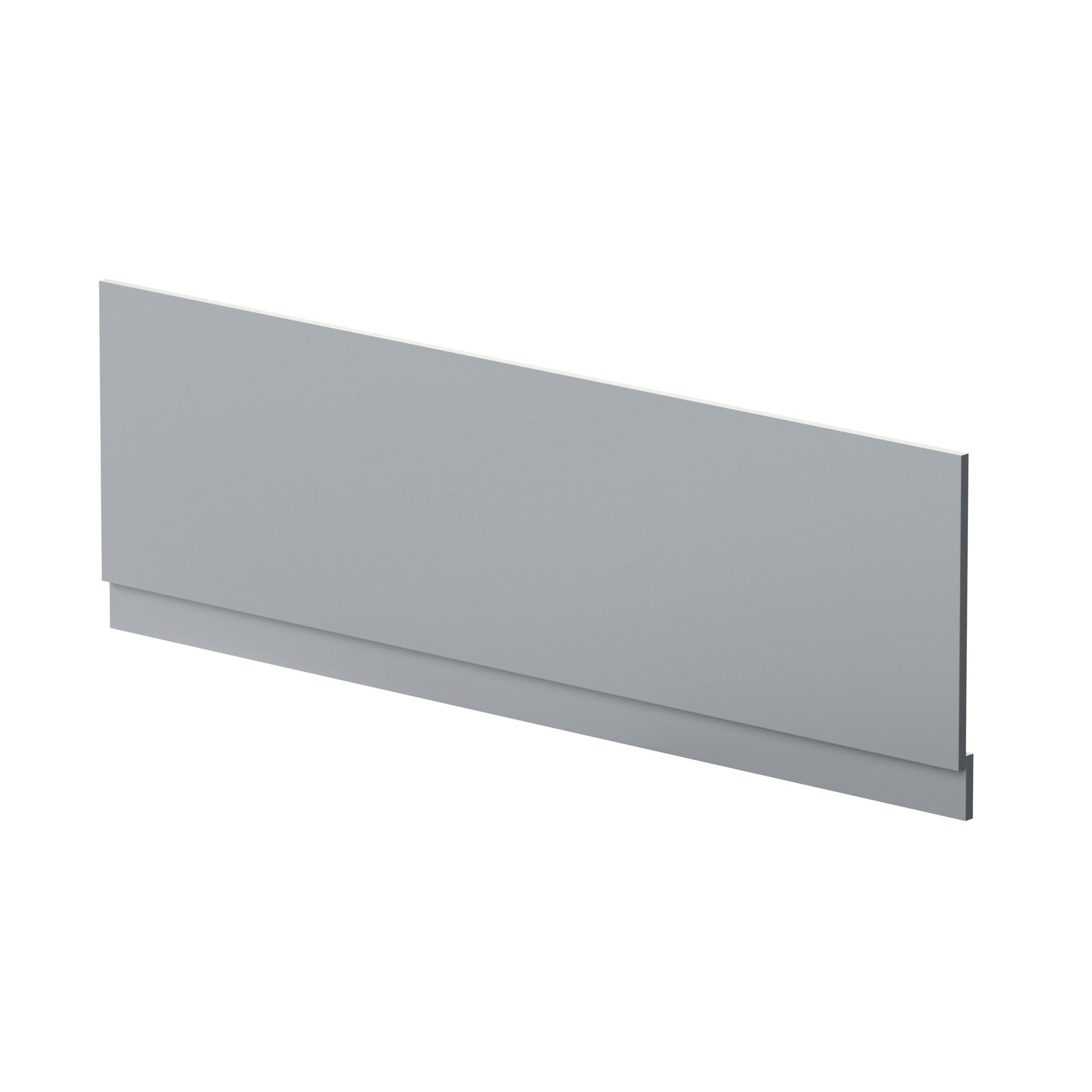 Nui Urban 1700mm Bath Front Panel Contemporary Satin Grey MDF Painted Matt 560x1695x36mm - JJ Building Materials