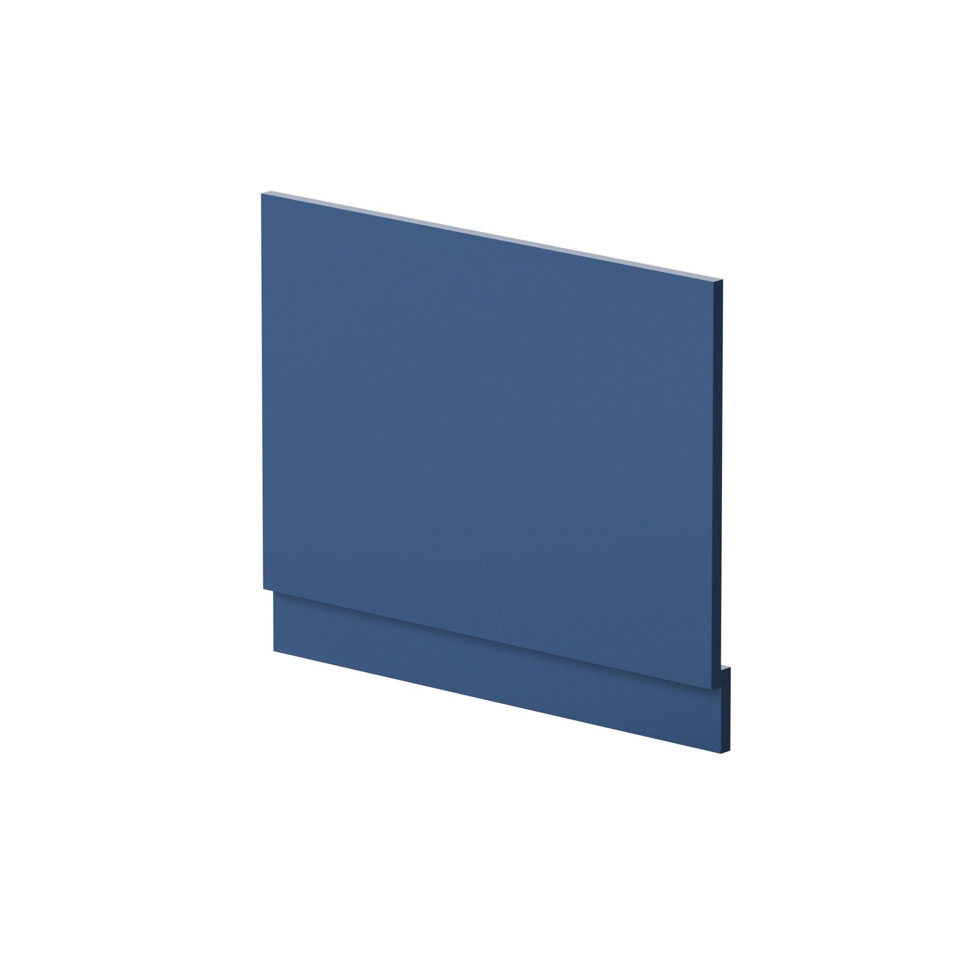 Nui Urban 700mm Bath End Panel Contemporary Satin Blue MDF Painted Matt 560x680x36mm - JJ Building Materials