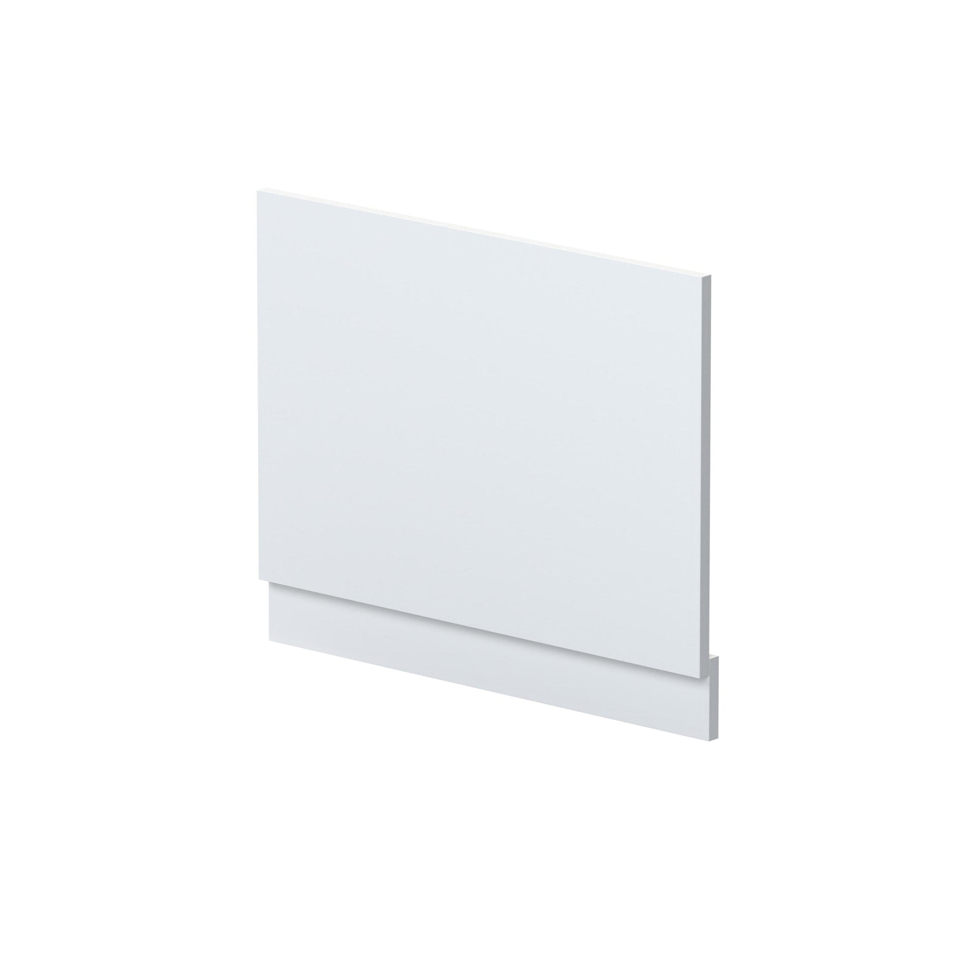 Nui Urban 700mm Bath End Panel Contemporary Satin White MDF Painted Matt 560x680x36mm - JJ Building Materials