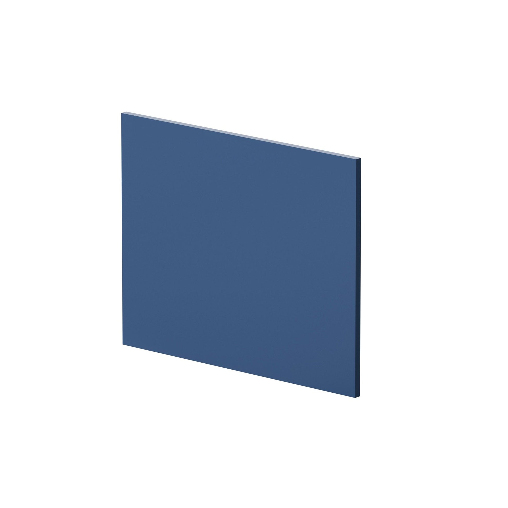 Nui Urban 700mm Square Shower Bath End Panel Contemporary Satin Blue MDF Painted Matt 540x680x18mm - JJ Building Materials