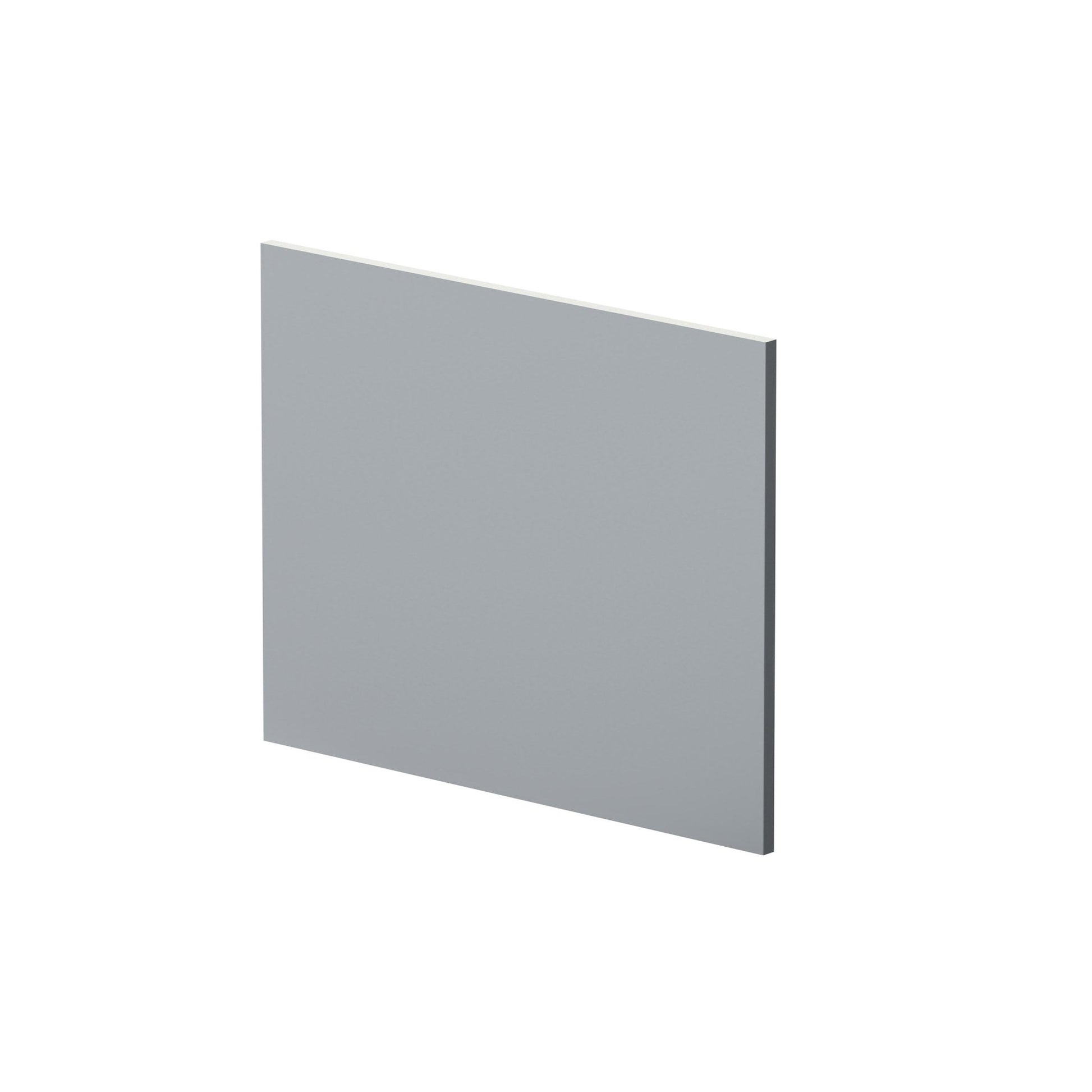 Nui Urban 700mm Square Shower Bath End Panel Contemporary Satin Grey MDF Painted Matt 540x680x18mm - JJ Building Materials