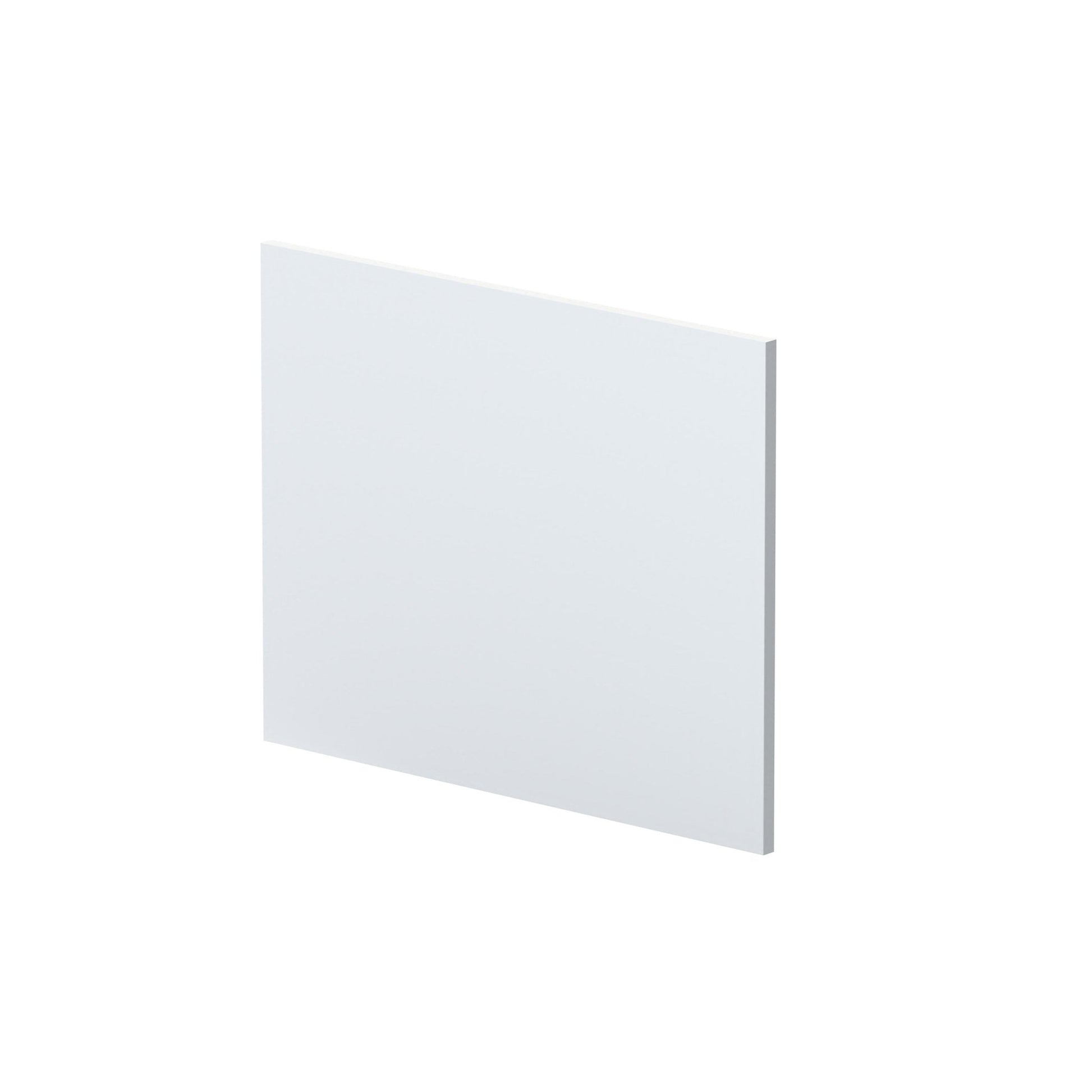 Nui Urban 700mm Square Shower Bath End Panel Contemporary Satin White MDF Painted Matt 540x680x18mm - JJ Building Materials
