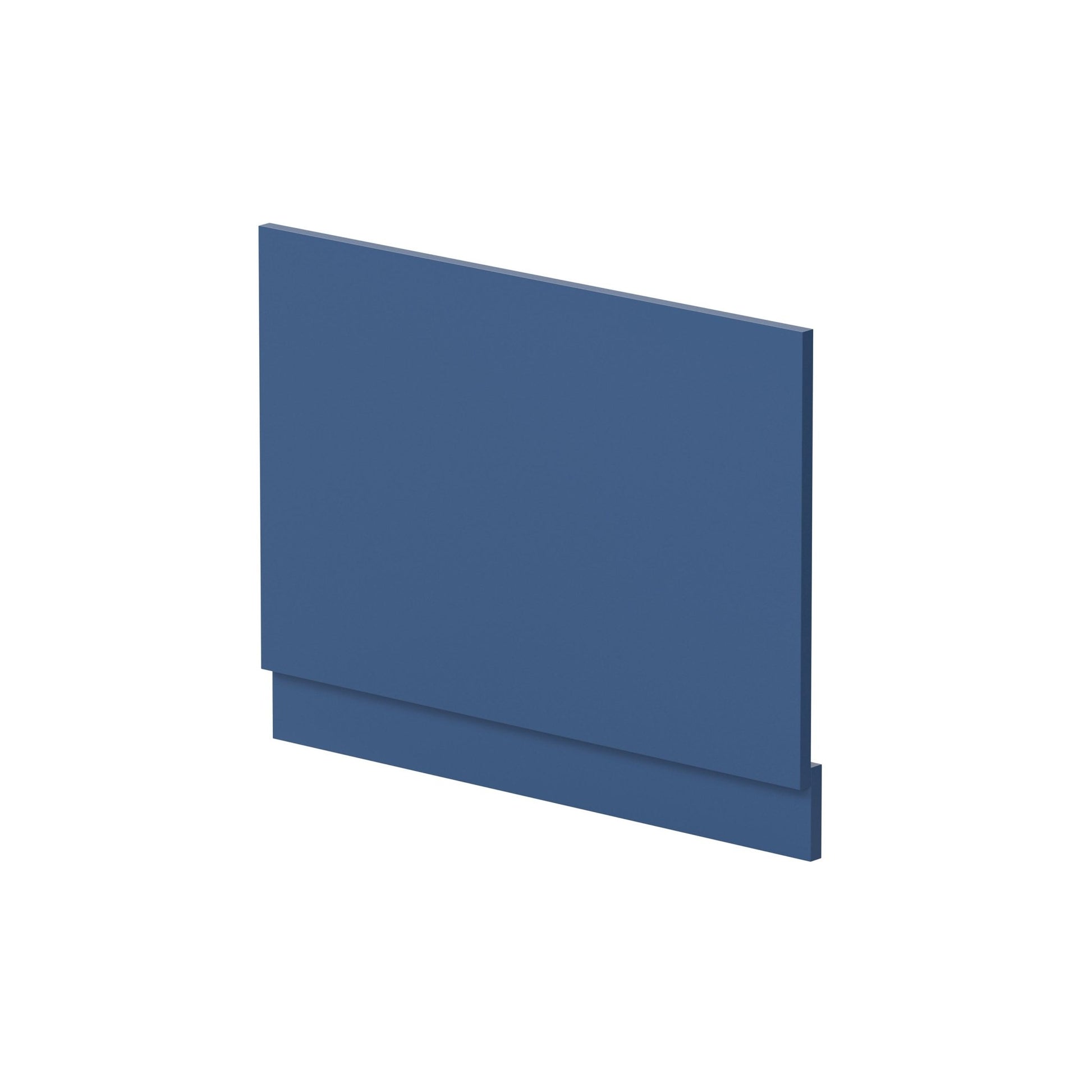 Nui Urban 750mm Bath End Panel Contemporary Satin Blue MDF Painted Matt 560x730x36mm - JJ Building Materials