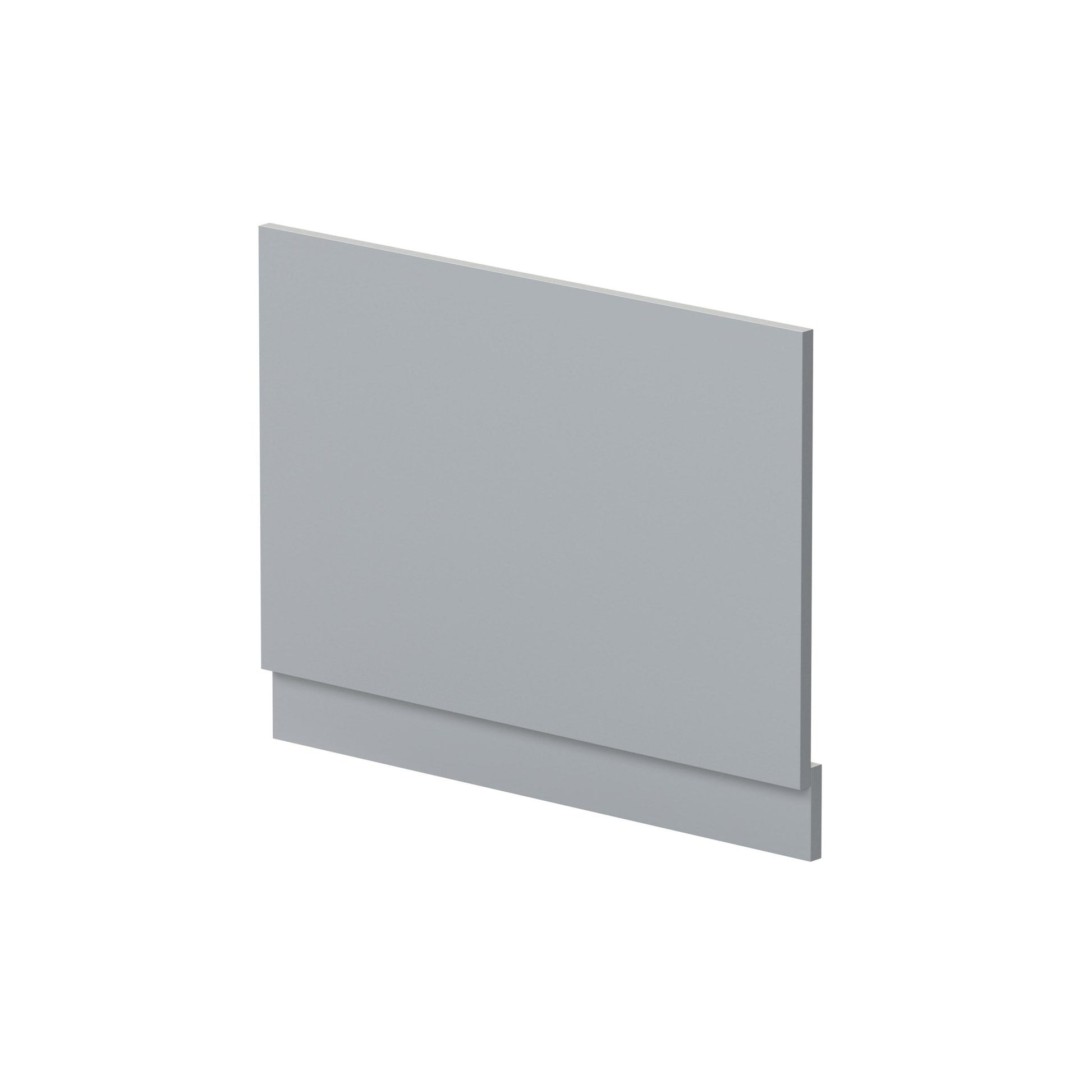 Nui Urban 750mm Bath End Panel Contemporary Satin Grey MDF Painted Matt 560x730x36mm - JJ Building Materials