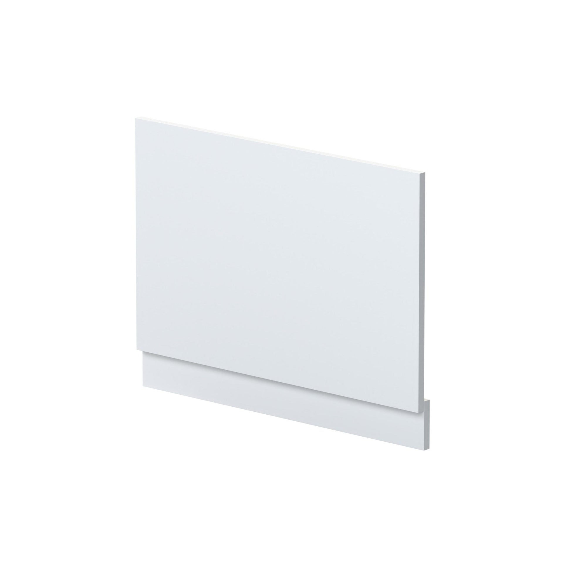 Nui Urban 750mm Bath End Panel Contemporary Satin White MDF Painted Matt 560x730x36mm - JJ Building Materials