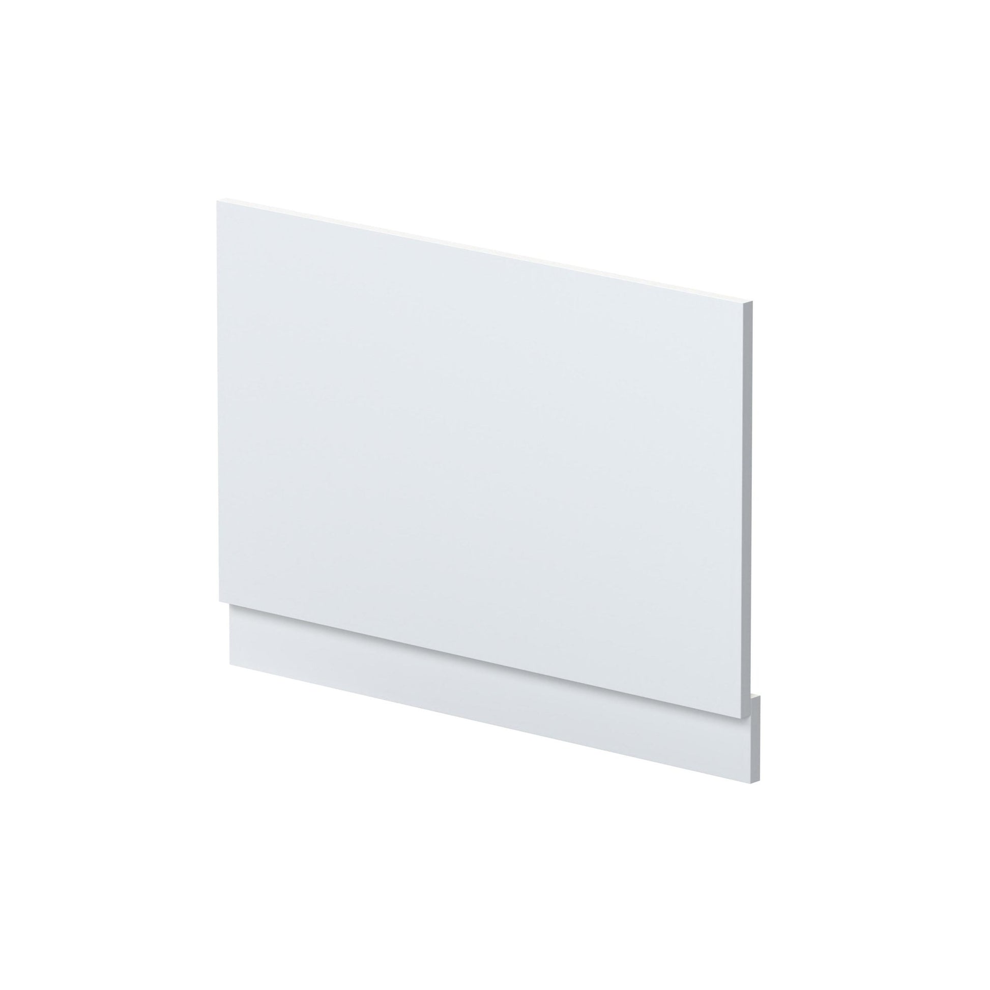 Nui Urban 800mm Bath End Panel Contemporary Satin White MDF Painted Matt 560x780x36mm - JJ Building Materials