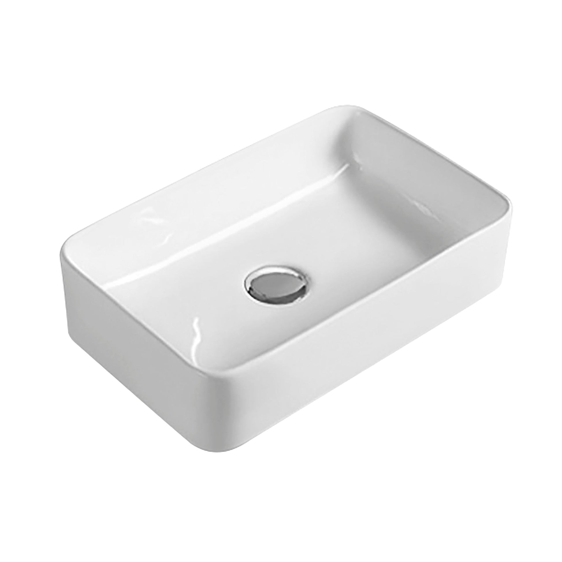 Nui Vessels Rectangular Vessel Contemporary White Vitreous China 120x365x235mm - JJ Building Materials