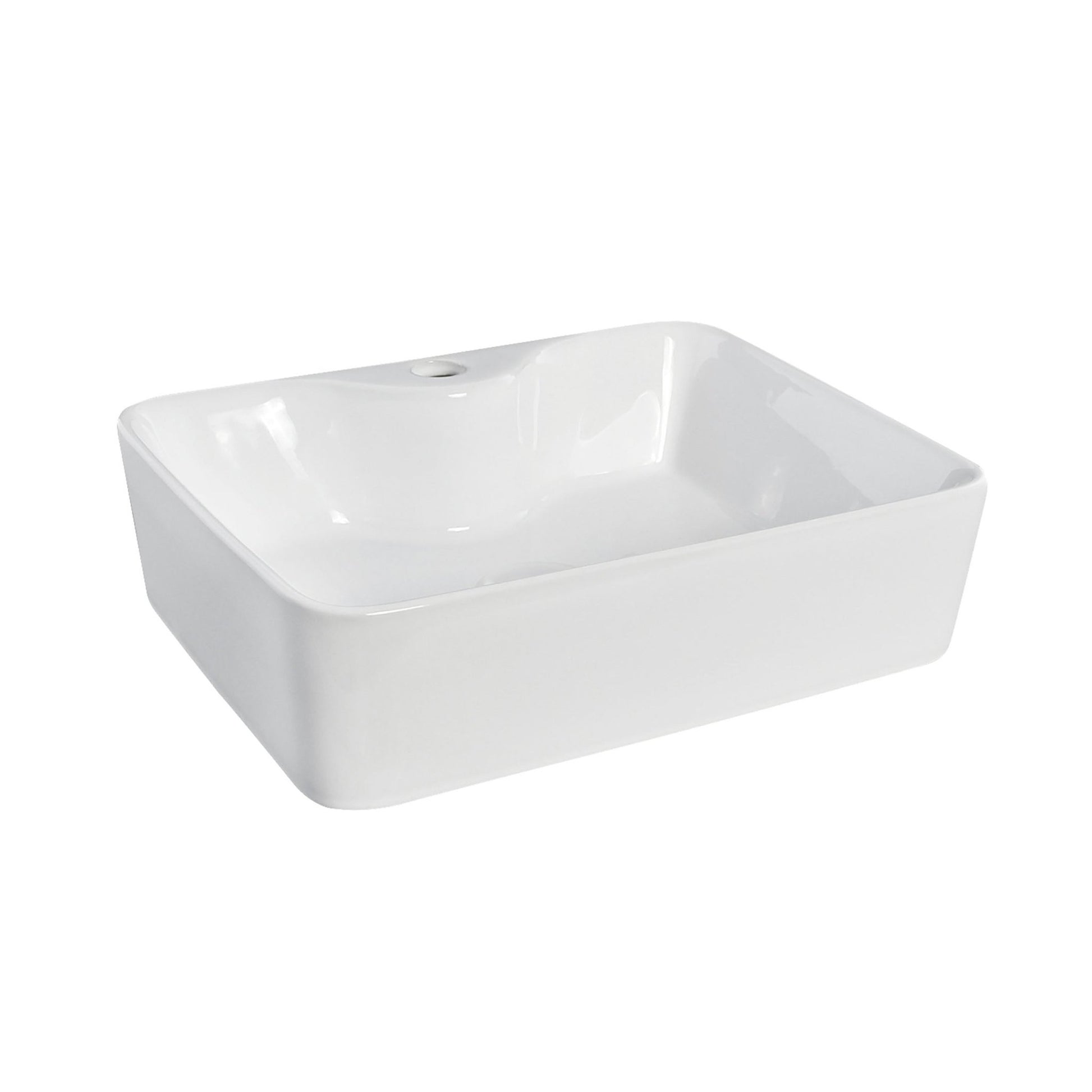 Nui Vessels Rectangular Vessel Contemporary White Vitreous China 135x485x374mm - JJ Building Materials