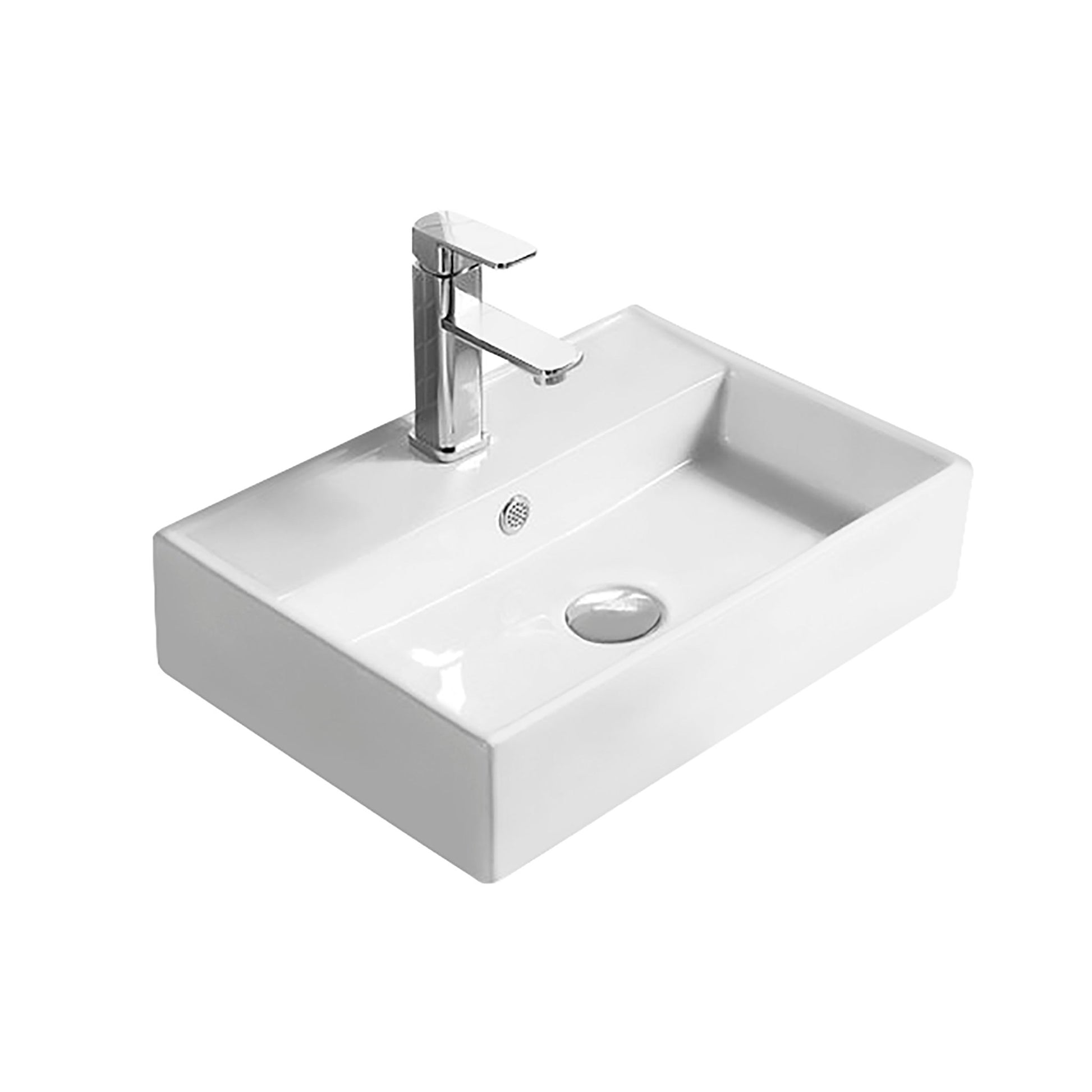Nui Vessels Vessel Contemporary White Vitreous China 124x505x355mm - JJ Building Materials