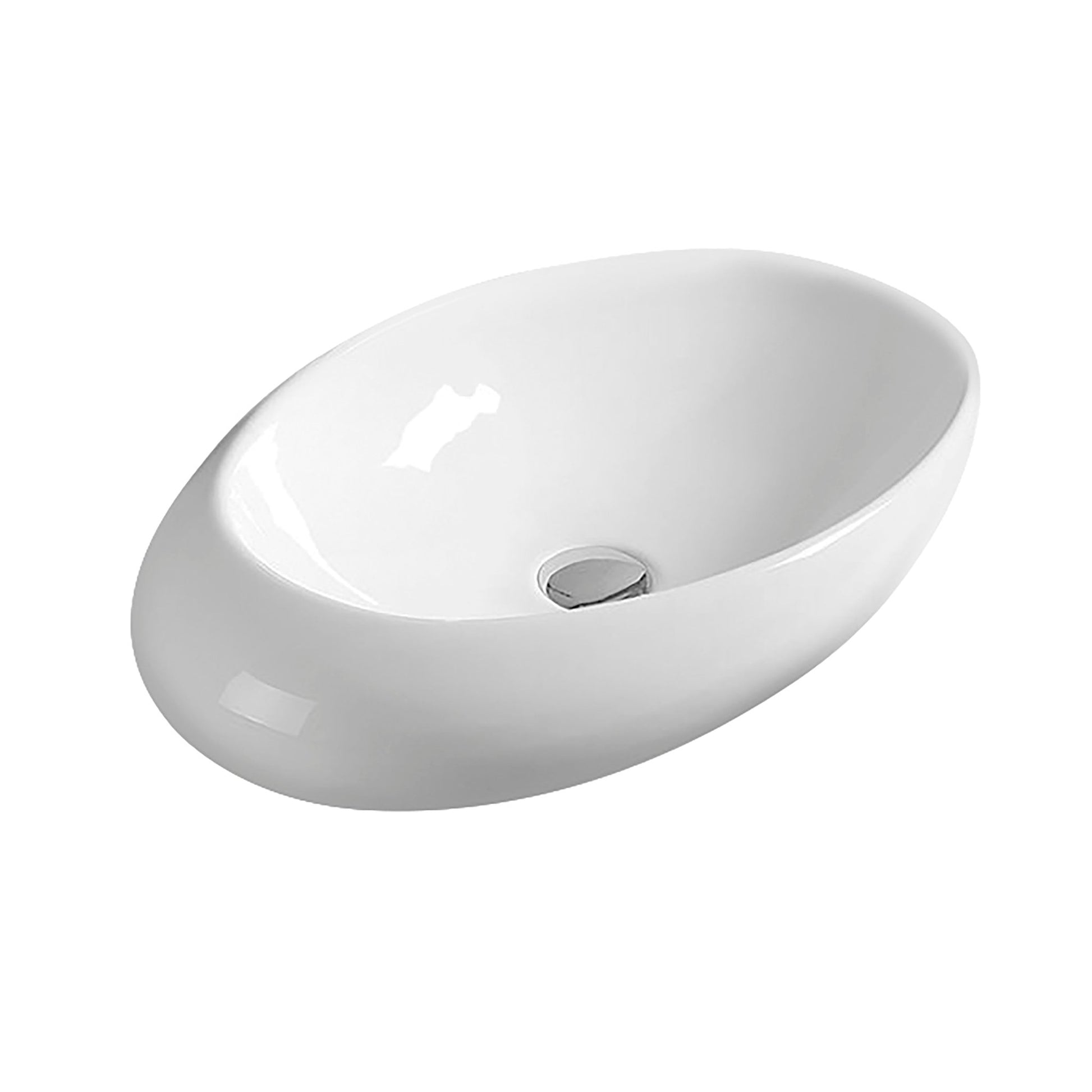 Nui Vessels Vessel Contemporary White Vitreous China 135x490x310mm - JJ Building Materials