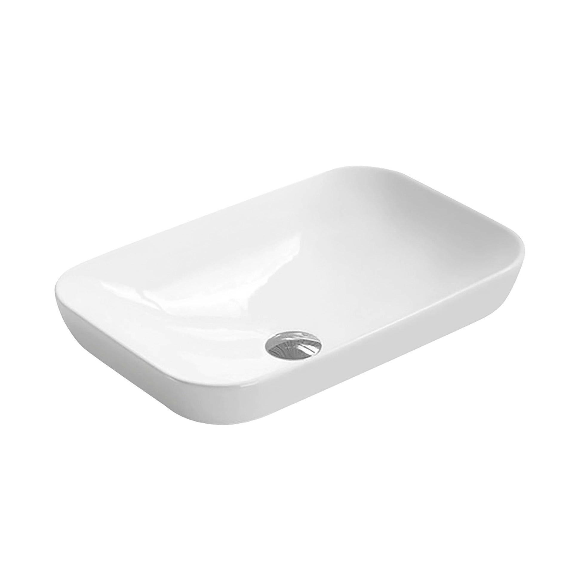 Nui Vessels Vessel Contemporary White Vitreous China 152x520x340mm - JJ Building Materials
