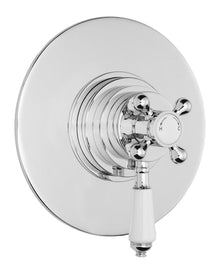 Nui Victorian Dual Thermostatic Shower Valve Traditional Chrome Brass 196x185x146mm - JJ Building Materials