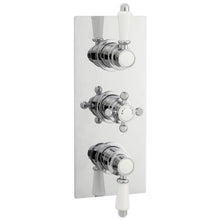 Nui Victorian Triple Thermostatic Shower Valve Traditional Chrome Brass ABS 280x120x135mm - ITY315 - JJ Building Materials