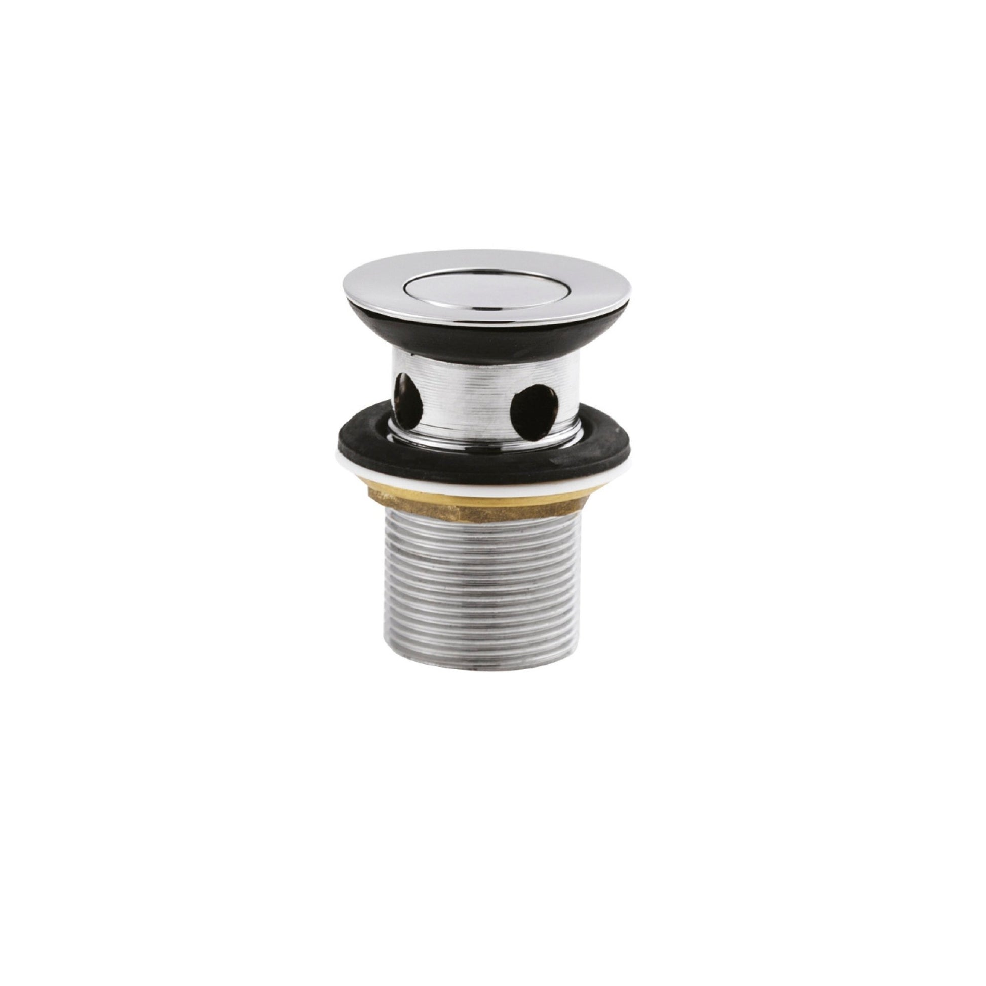 Nui Wastes Flip Top Basin Waste Contemporary Chrome Brass 62x62x83mm - JJ Building Materials