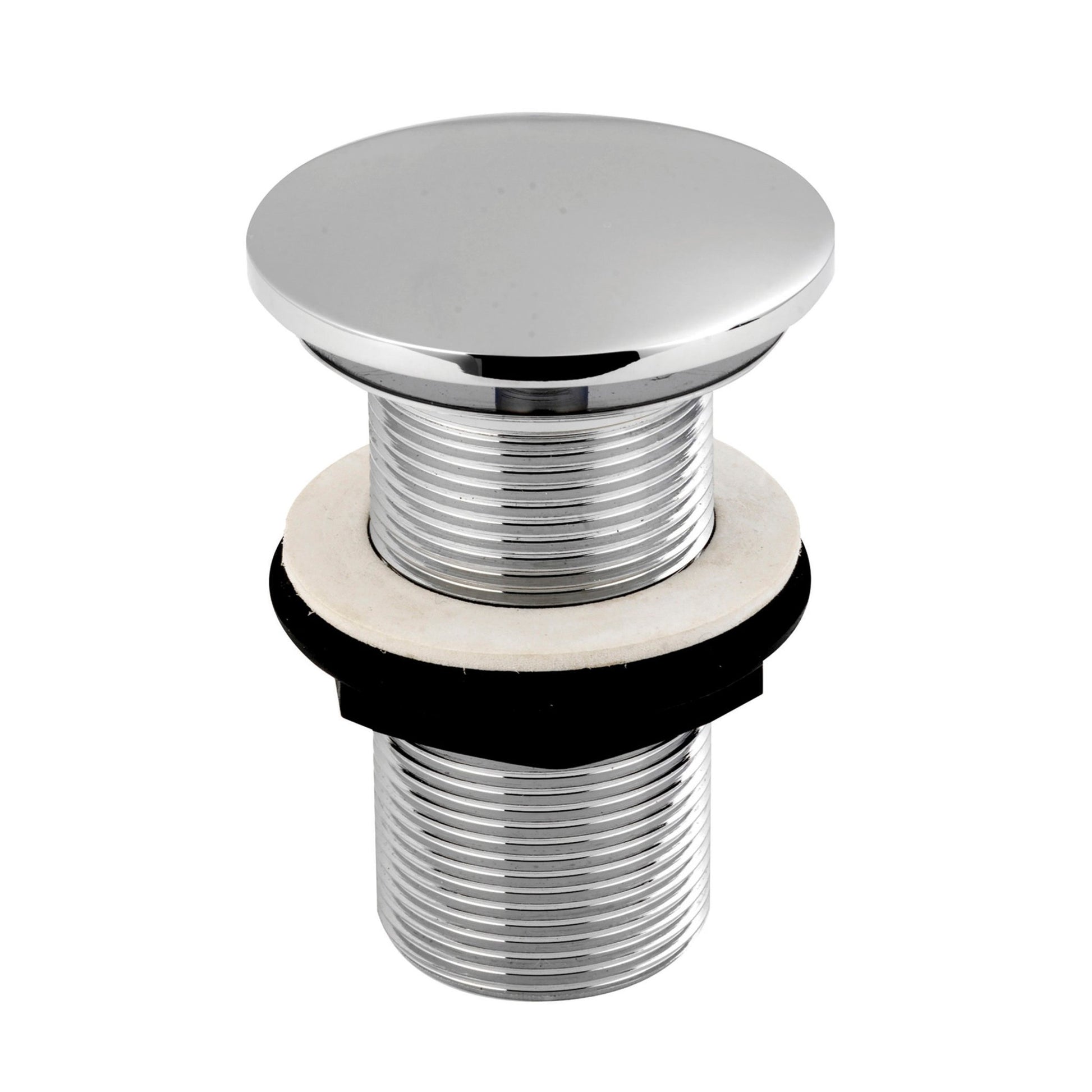 Nui Wastes Free Running Basin Waste Contemporary Chrome Brass 82x70x70mm - JJ Building Materials
