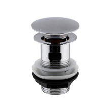 Nui Wastes Push Button Basin Waste Contemporary Chrome Brass 61x61x97mm - EK303 - JJ Building Materials