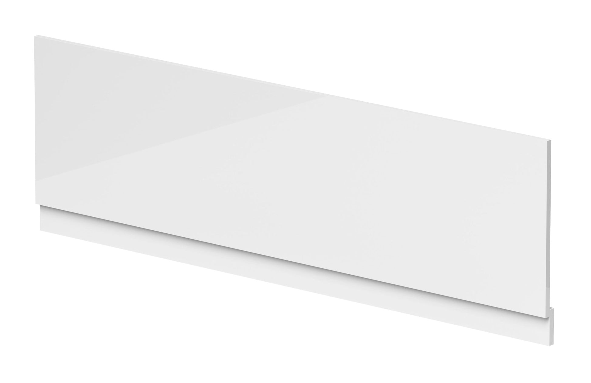 Nui Waterproof Shower Bath Front Panel (1800mm) Contemporary Gloss White Pvc 1795x1795x36mm - JJ Building Materials