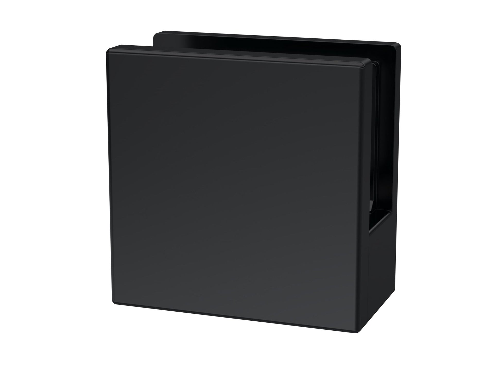 Nui Wetroom Accessories Black Wetroom Foot And Wall Bracket Contemporary Matt Black Brass 45x45x25mm - JJ Building Materials
