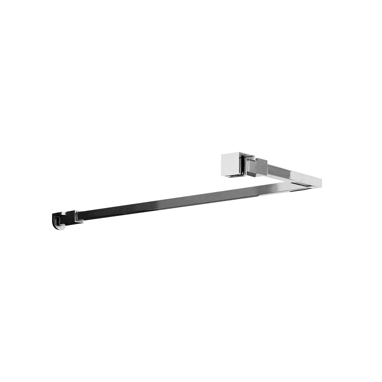 Nui Wetroom Screen Support Arm Contemporary Chrome Stainless Steel 15x150x1000mm - JJ Building Materials