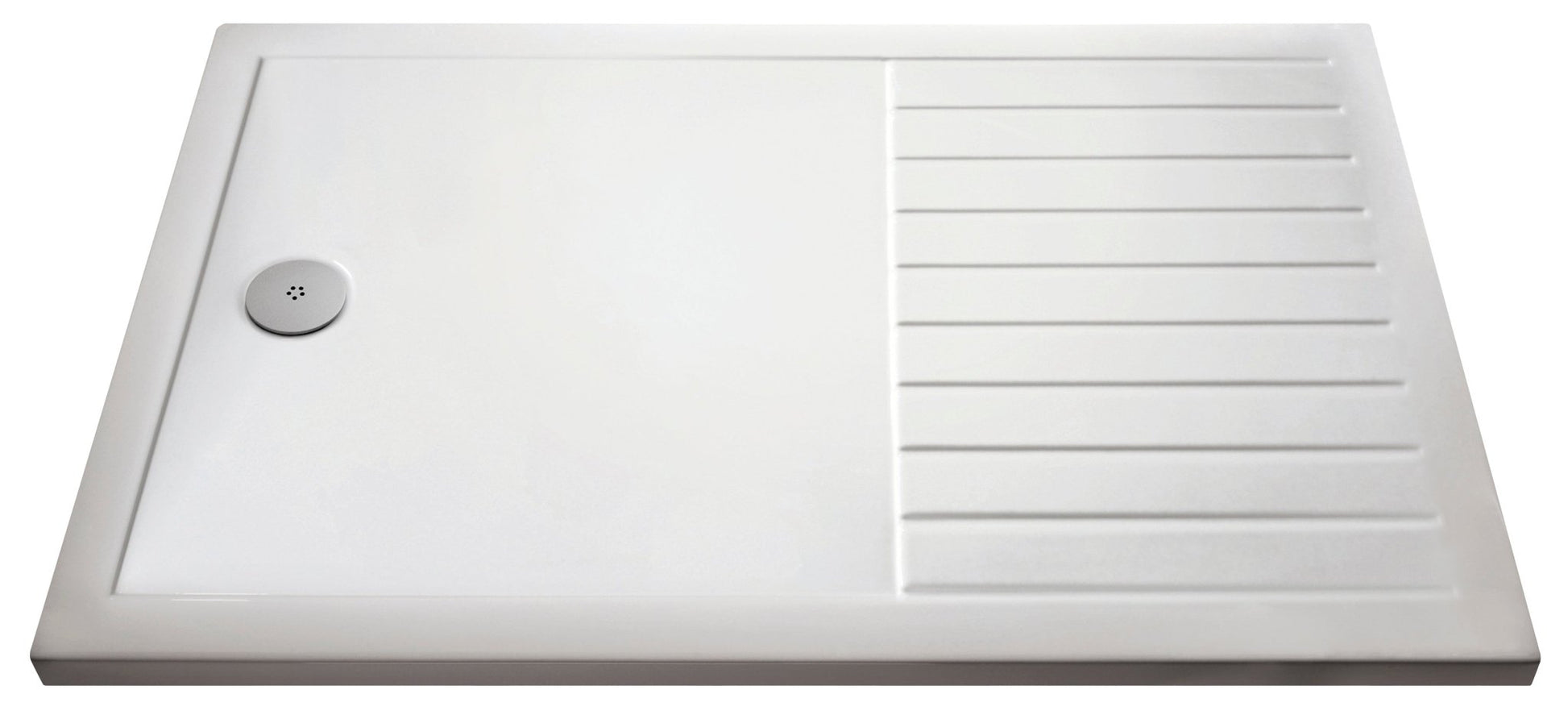 Nui Wetroom Trays Rectangular Walk - in Shower Tray 1400 X 900 Contemporary White Acrylic Capped ABS Caco3 And Pu - JJ Building Materials