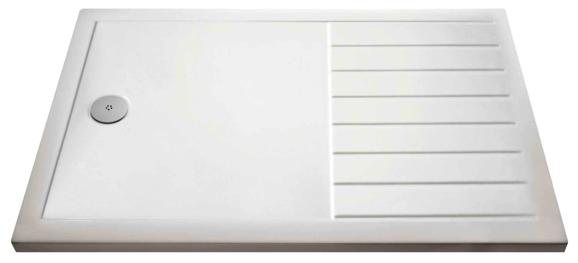 Nui Wetroom Trays Rectangular Walk - in Shower Tray 1700 X 700 Contemporary White Acrylic Capped ABS Caco3 And Pu - JJ Building Materials